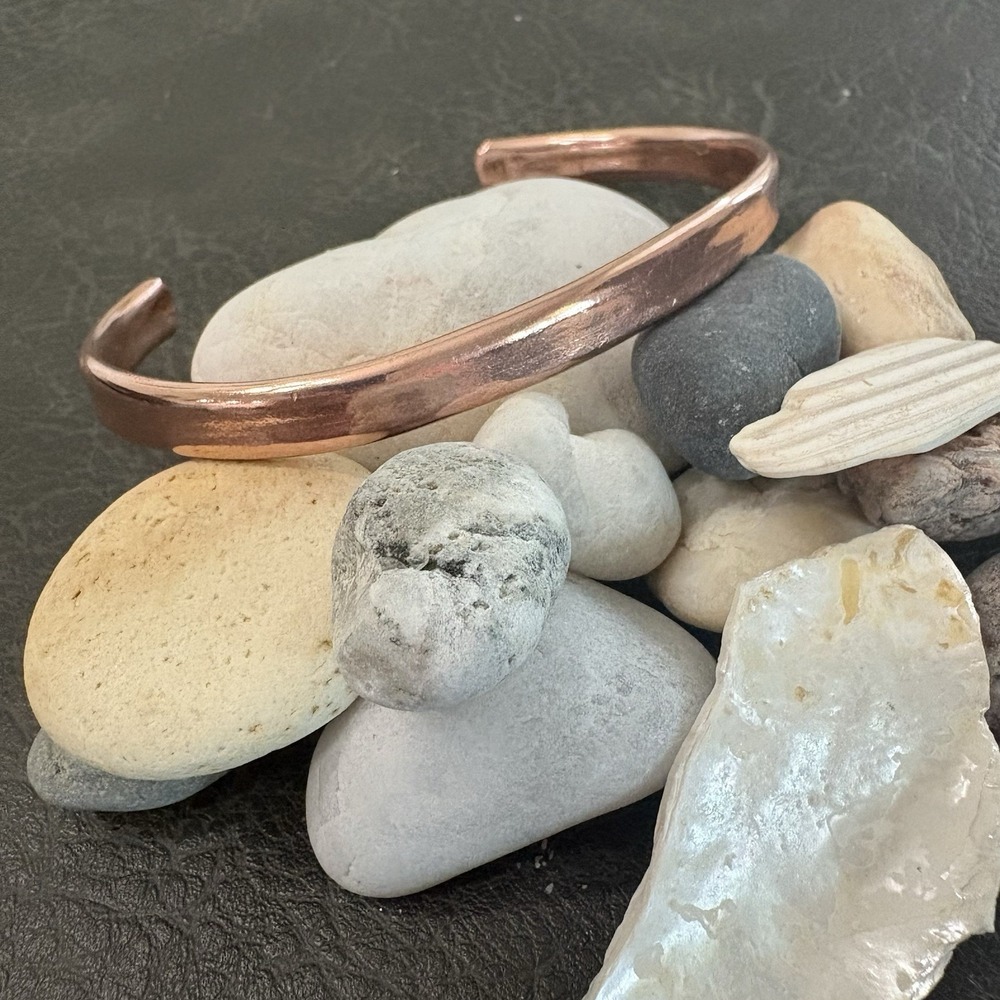 100% Pure Copper Handmade 1/8" Anklet Cuff  Men's Women's Unisex